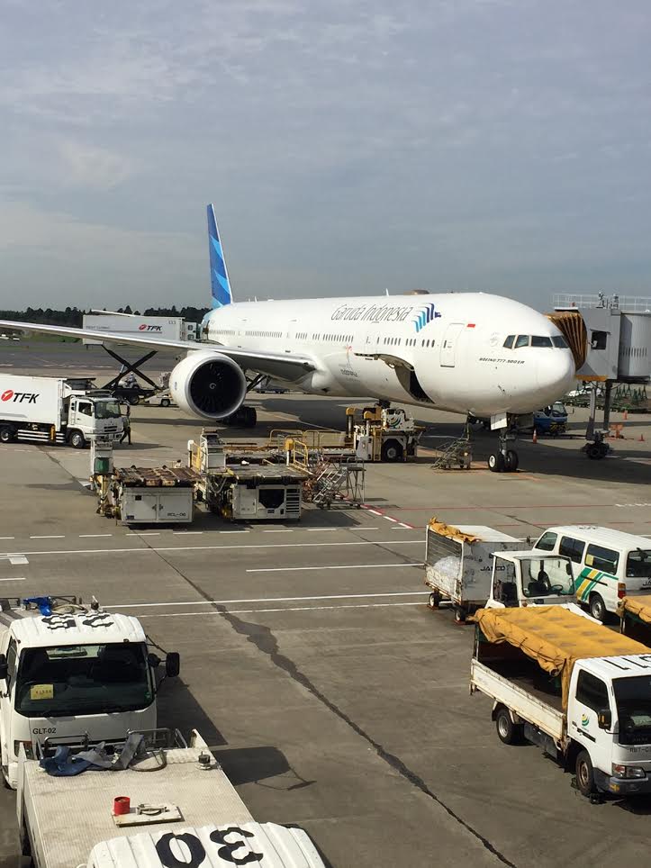 成田空港 ガルーダインドネシア航空でバリ島へ出発 サービス 食事などを紹介 還暦 60代 からのバリ旅